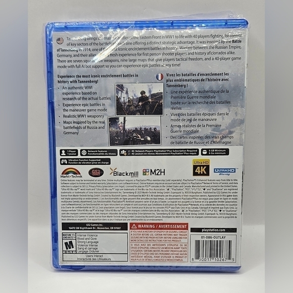 WW1 Tannenberg Eastern Front PS5 New Sealed War Shooter - Picture 3 of 9